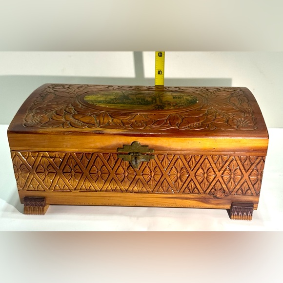 Wooden Cedar Keepsake Box - Picture 7 of 10